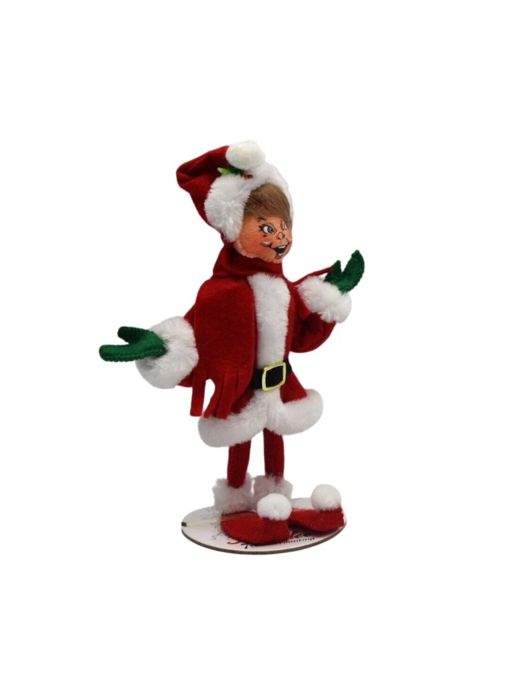 Annalee Very Merry Red Elf Doll Figurine Christmas 9 in 510620